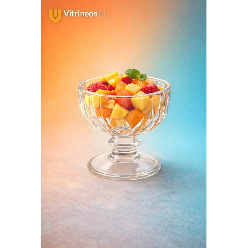 6 Copas Helado Vasos Vidrio Postre Dulces Transparente 200ml Set Copas Postre Vidrio 6 Piezas Helado Sundae Parfait Dessert Ice Cream Bowl 200ml Cristal Transparente Transparente