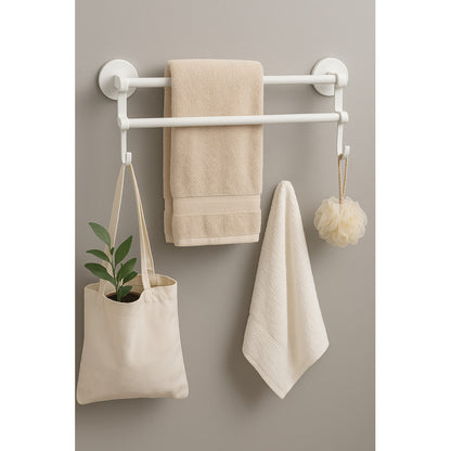 Orden Elegante Baño Cocina Toallero Doble Barra Moderno