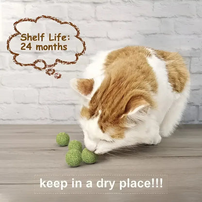 X4 Bola Catnip Para Gatos Juguetes De Gato Snack Para Gatos X4 Catnip Verde X-313