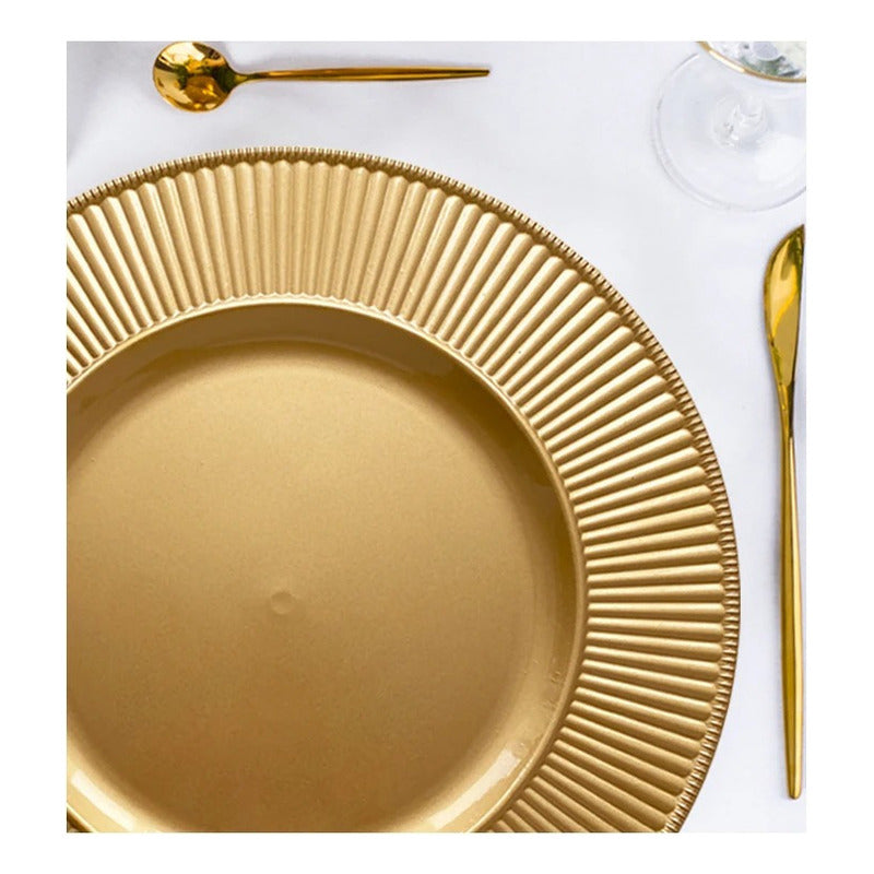 6 Plato Base Navideños Vajilla Navidad Juego De Platos 33cm