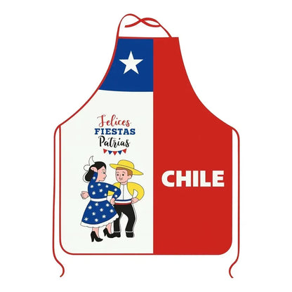X2 Delantal Cocina Fechas Patrias Delantal Festivo Chile