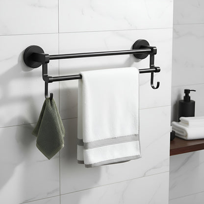 Orden Limpieza Baño Cocina Toallero Doble Barra Practico