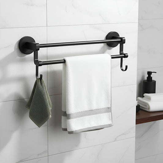 Orden Limpieza Baño Cocina Toallero Doble Barra Practico