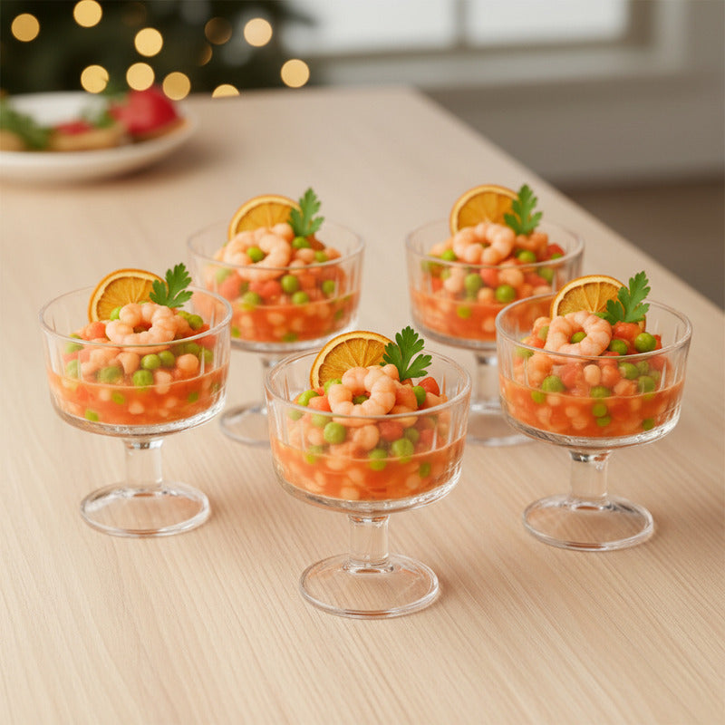 X6 Copa Ceviche Mojito Coctel Copas Vidrio Copa Transparente