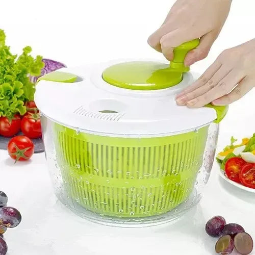 Secador Centrífugo Para Ensaladas, Hojas, Verduras Y Lechuga Blanco