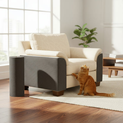 Protector Sillón Gato Tapete Rascador Antiarañazos Mueble