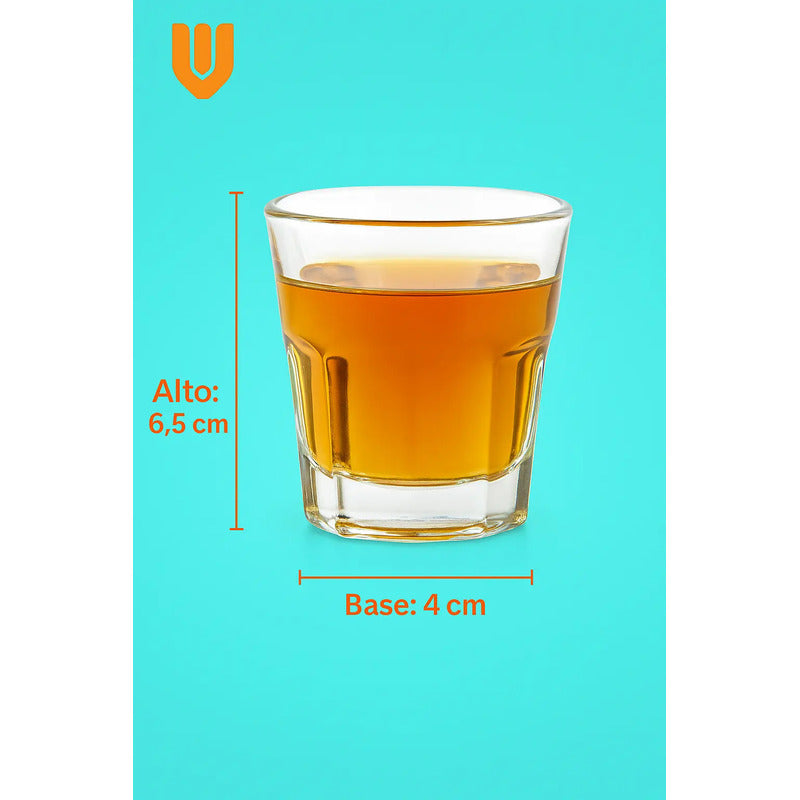 Set 60 Vasos Shot Tequilero Vasos Shopero Vaso Shot Vidrio Transparente