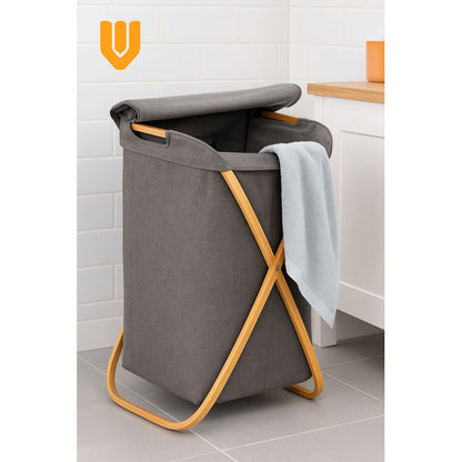 Canasto Ropa Organizador Lavanderia Multiuso Tela Bambú Mode