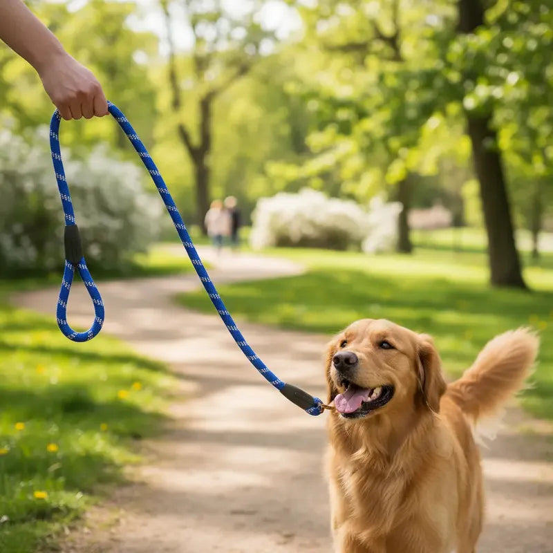 Correa Resistente Para Perro Correa Accesorio De Mascota Azul