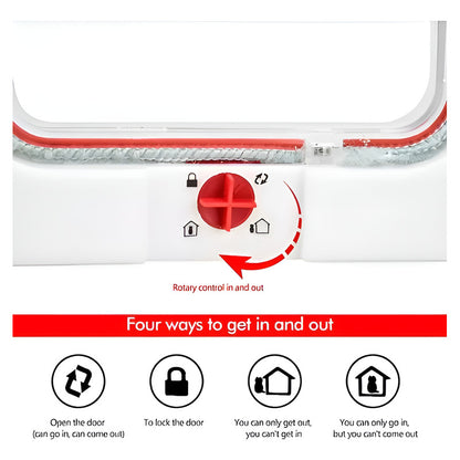 X2 Puerta Para Mascotas Puerta Gatera Puerta Abatible Perro