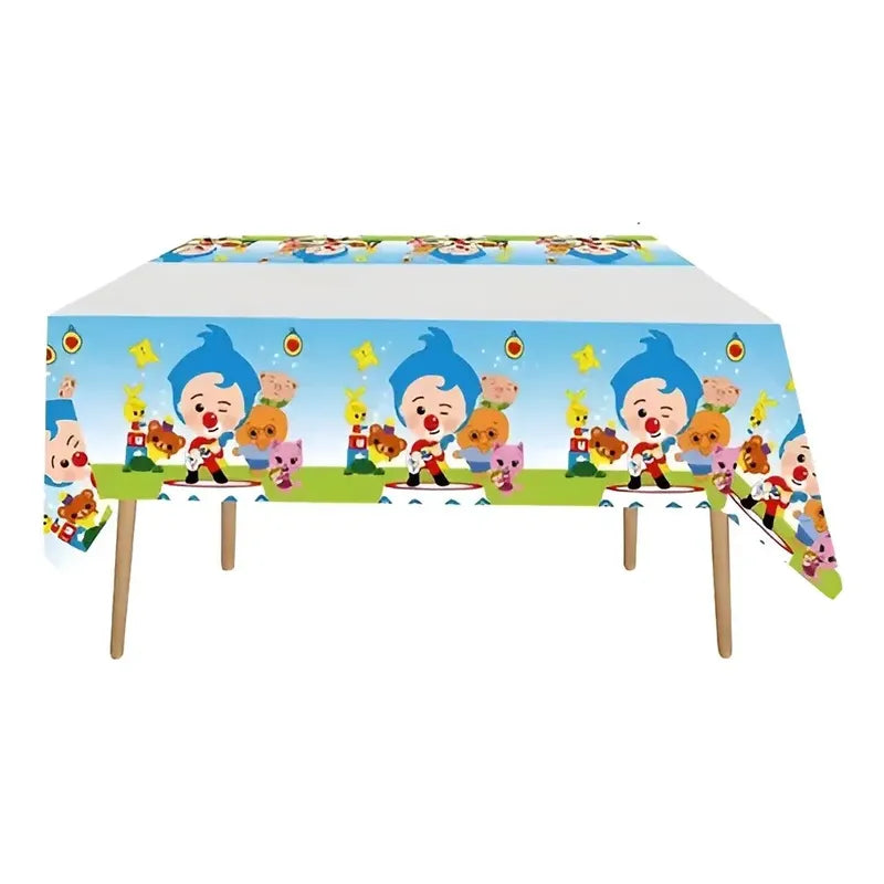 2 Mantel De Cumpleaños Plim Plim Mantel Decoracion Plim Plim Verde Claro Unicornio
