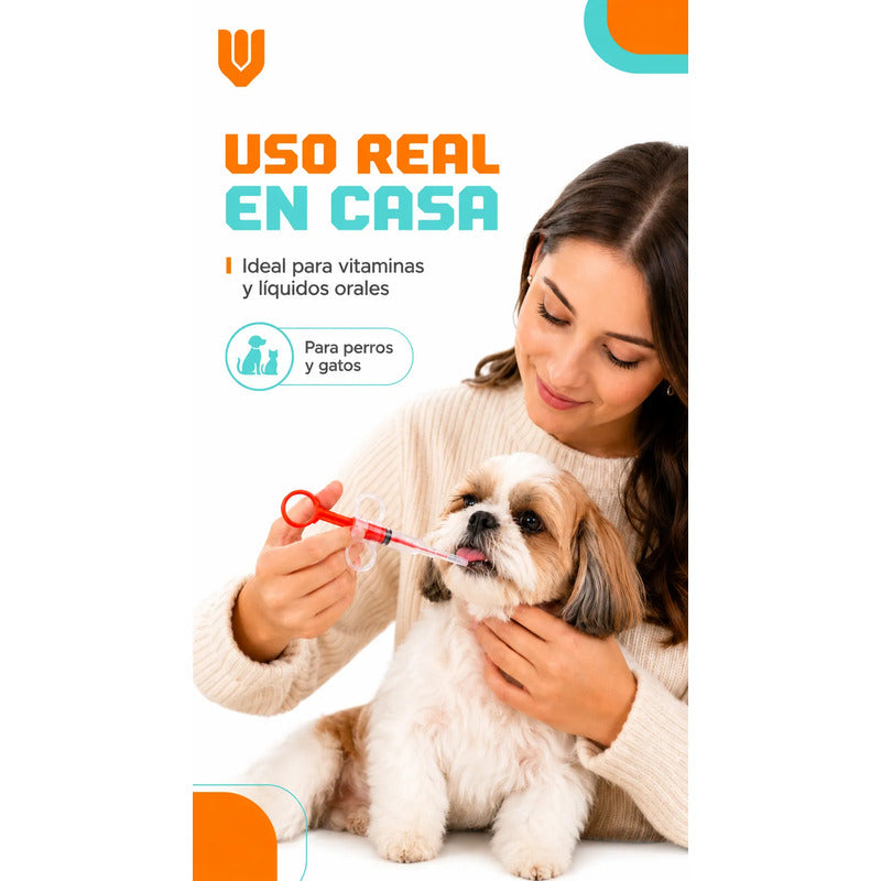 X2 Jeringa Aplicador Medicamento Jeringa Dosificador Mascota Multicolor