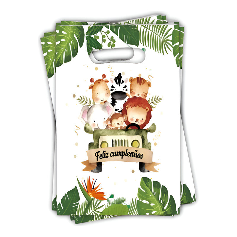 X20 Bolsa Para Piñata Safari Cumpleaños Safari Fiestas Multicolor Safari Grande