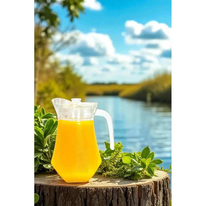 X5 Jarra Vidrio Jugo Jarra Agua Jarro De Vidrio Transparente Transparente