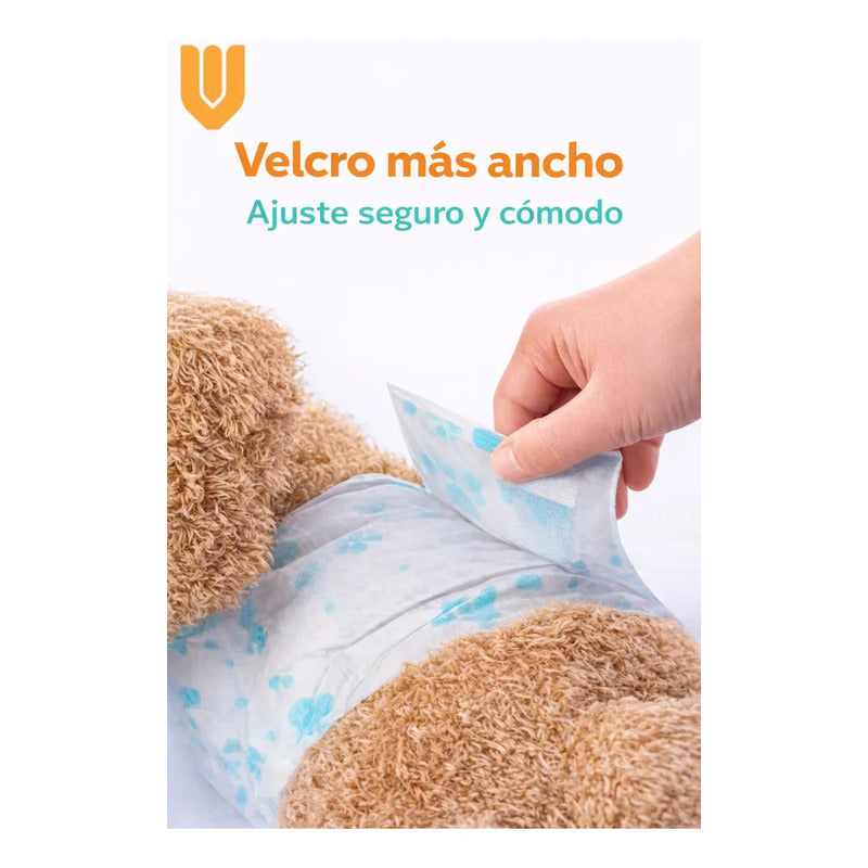 Pañales Perros Macho Gatos Desechables Incontinencia L Blanco 24 Unidades Macho L 65 X 20cm