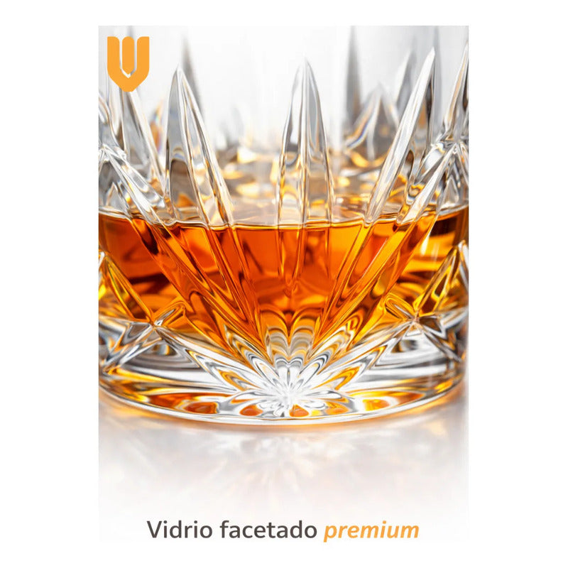 6 Vaso De Whisky Vintage Vasos Whisky Vaso De Vidrio 300 Ml Transparente