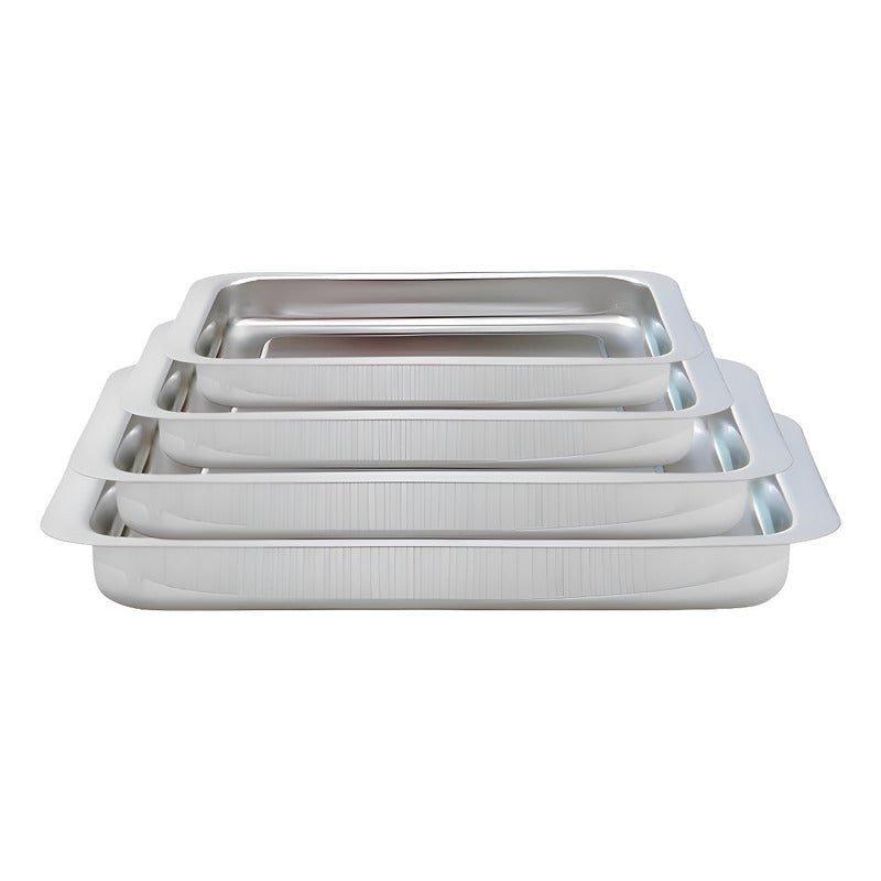 Set X4 Bandeja Para Horno Bandeja Acero Inoxidable Multiuso