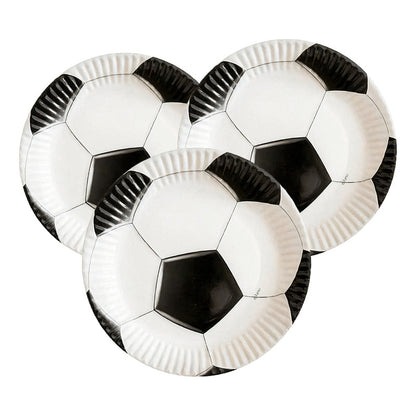 X10 Platos Cumpleaños Futbol Platos Desechable Decoracion