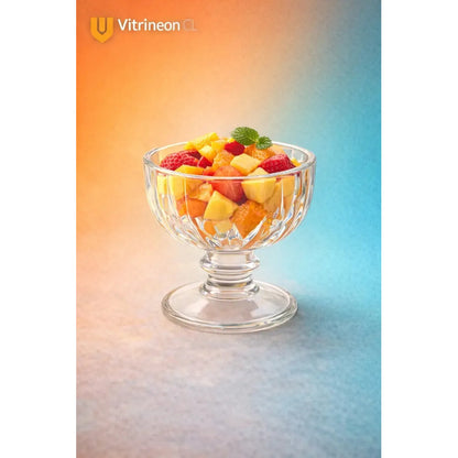 Copas Vidrio Premium Transparente Resistente Postre Helado Transparente Vidrio Premium Alta Claridad Visualizacion Total Contenido Postres Helados Dulces Estilo Elegante Moderno Resistente