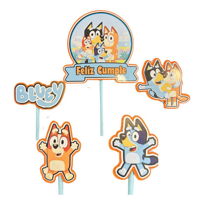 Topper Cumpleaños Torta Cotillon Cup Cake Fiestas Decoracion