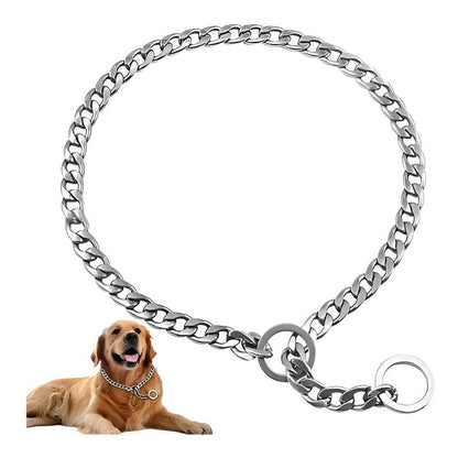 Collar De Castigo Fastpet Cadena Para Perro De Adiestramento Y Entrenamiento Ajustable Diferentes Tamaños Para Raza De Perros De Acero Inoxidable Resistente Suave Con La Piel Y Pelaje