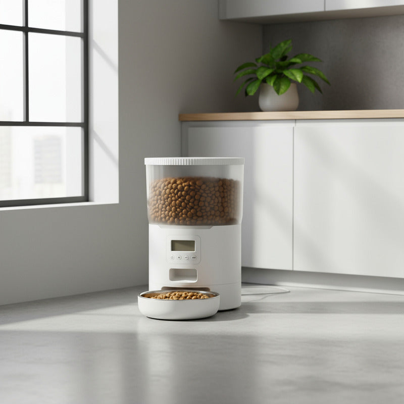 Dispensador Automatico Alimentos Mascotas Comedero 4 Litros