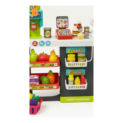 Set Supermercado Juguete Infantil Caja Registradora 81 Pieza