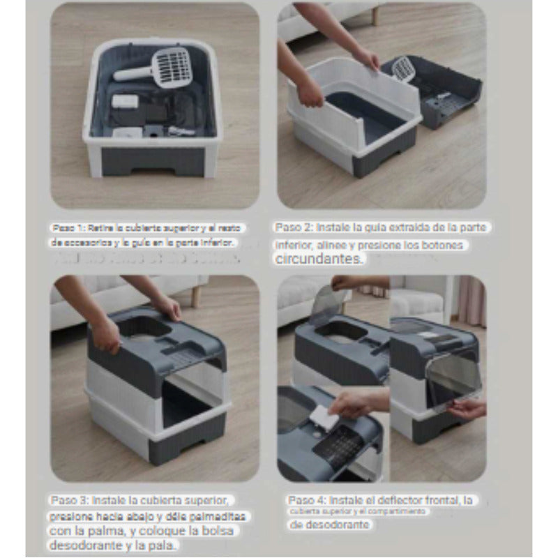 Arenero Xl Baño Sanitario Gatos Areneros Para Gatos Grandes