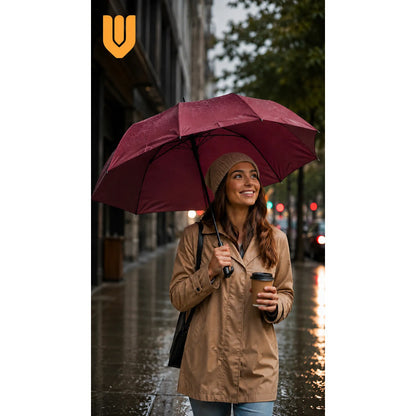 Paragua Parasol Lluvia Retractil Plegable 8 Varill Sombrilla
