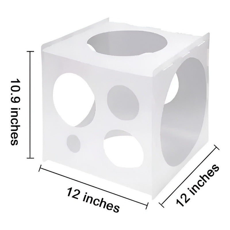 Calibrador De Globos Caja Calibrador Para Globos Plegable Blanco Calibrador