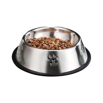 Plato Metalico Para Comida Tus Mascotas Cosas De Gatos Roro 18cm Perro Gatos Plato Alimento Agua