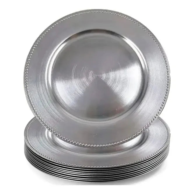 4 Plato Base Navideños Vajilla Navidad Juego De Platos 33cm