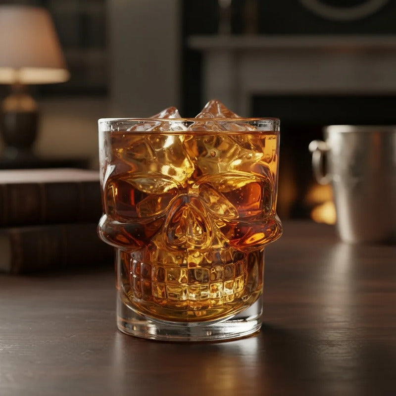 Set 6 Vaso Shot Calavera Tequilero Vasos Shoperos De Vidrio