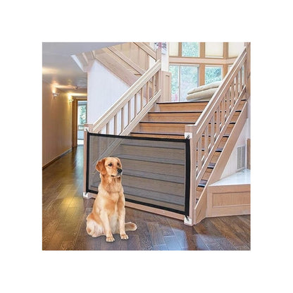 Pack X4 Puerta De Seguridad Plegable Magica Malla Mascotas