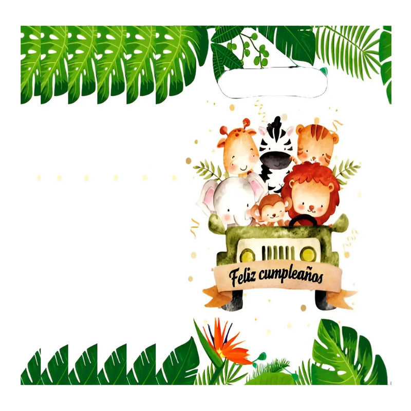 X40 Bolsa Para Piñata Safari Cumpleaños Safari Fiestas Multicolor Safari