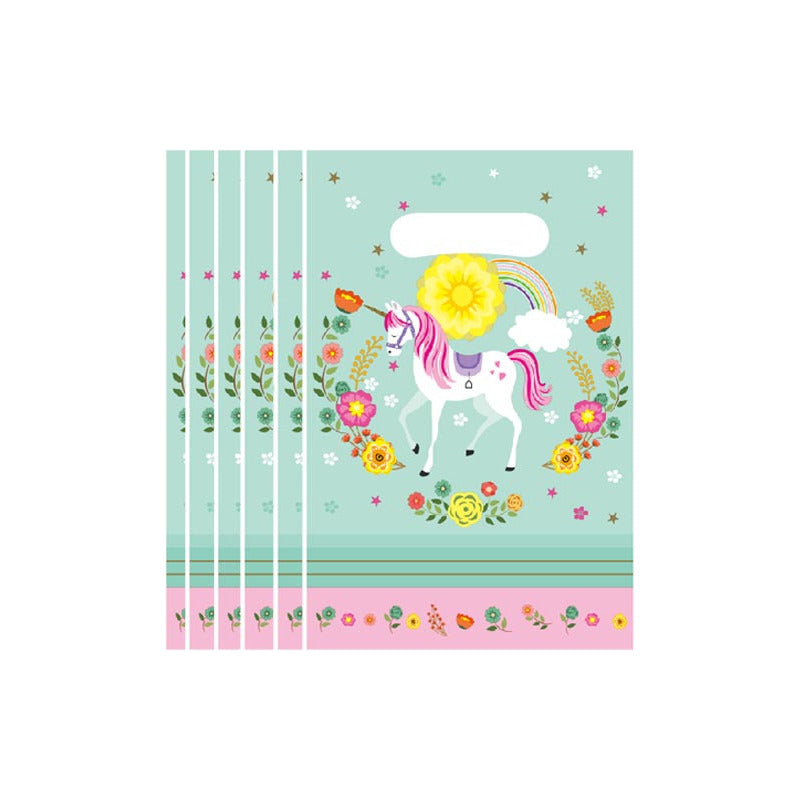 10 Bolsas Para Piñata Unicornio Bolsas Para Dulces Piñata Unicornio