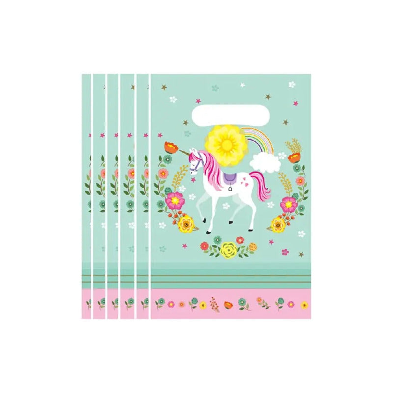 20 Bolsas Para Piñata Bolsas Dulces Bolsa Fiesta Unicornio Multicolor Bolsas Pñata