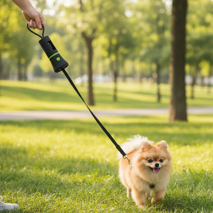 Dispensador Bolsas Mascotas Popo Caca Rollo Bolsas Luz Led