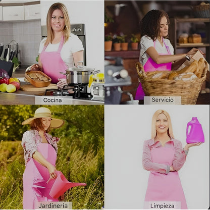 Pechera Delantal De Cocina Impermeable Ajustable Multiusos