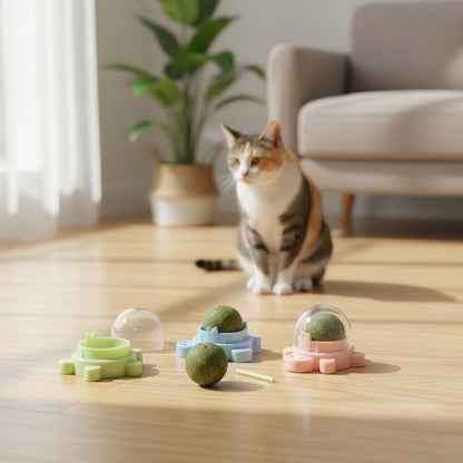 Bola Hierba Gatera Catnip Gatos Bola Snack Catnip Antiestrés