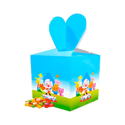 X6 Cajas De Regalo Para Dulces Cotillón Decoración Plim Plim