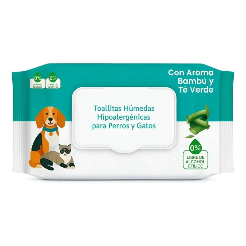 Combo Toallas Humedas 50und + Pañales Perro Macho M 12und Bl Blanco