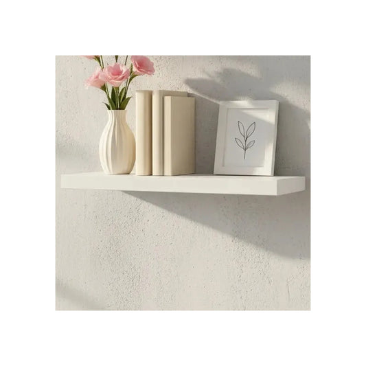 Vitrineon Repisas Flotantes Soporte 10kg Diseño Mdf 50x15 Cm Blanco
