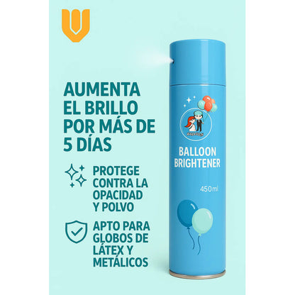 Globos Magia Brillo Intenso Gel Protector Latex Fiesta Durad Transparente