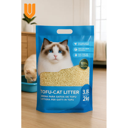 Arena Tofu Arena Sanitaria Arena Aglutinante Tofu 2 Kg