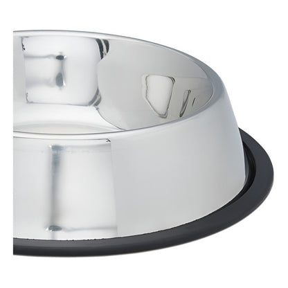 Pack X3 Comedero Perro Plato Perros Mascota  18, 22 Y 26 Cm Plateado