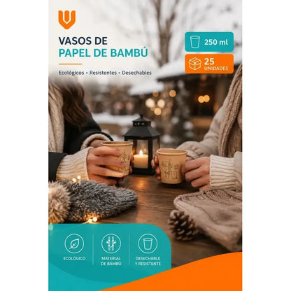 Vasos Cafe Latte Cappuccino Reciclable Invierno 24und Evento Marron Kraft Natural Cafe Latte Capuccino Gourmet Ecologico Reciclable Minimalista Cafeteria Premium
