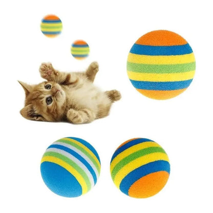 8 Pelotas Para Gatos Juguetes Para Gatos Juegos Para Gatos Multicolor