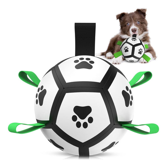 Pelota Para Perro Con Agarre Juguete Perro Pelota Perro 15cm Color Blanco