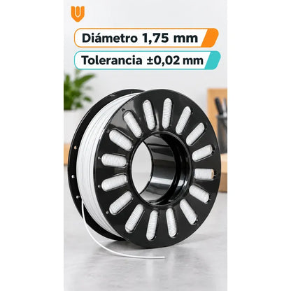 2 Filamento Impresora 3d Blanco Bobina Modelado Tridimension Blanco